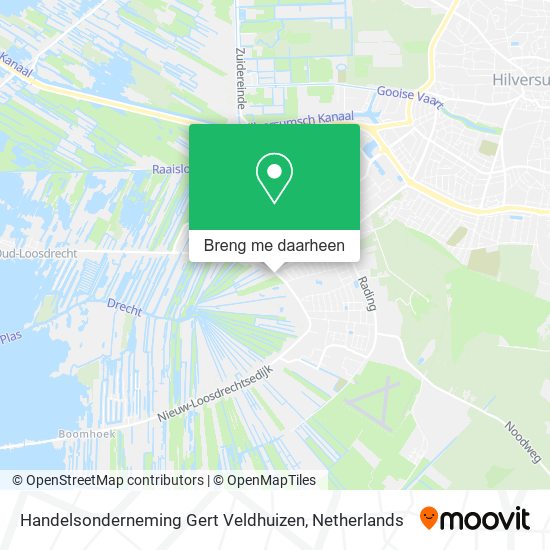 Handelsonderneming Gert Veldhuizen kaart