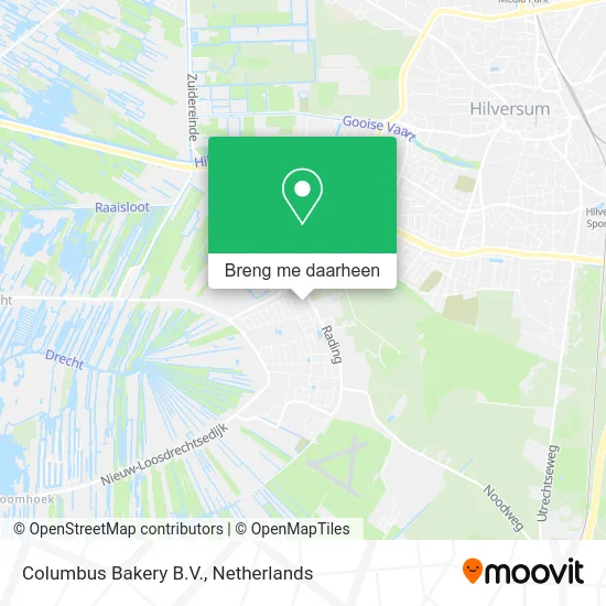 Columbus Bakery B.V. kaart