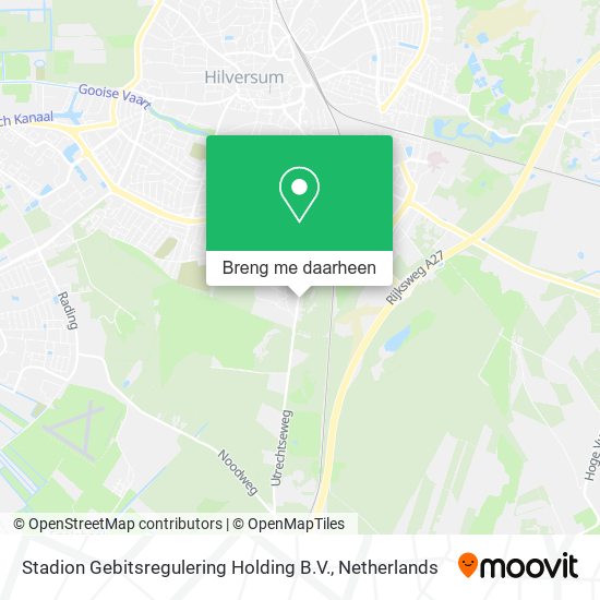 Stadion Gebitsregulering Holding B.V. kaart