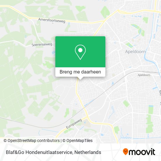 Blaf&Go Hondenuitlaatservice kaart