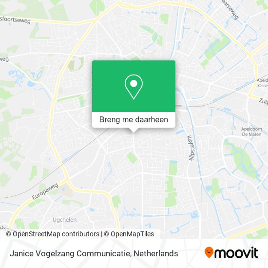 Janice Vogelzang Communicatie kaart