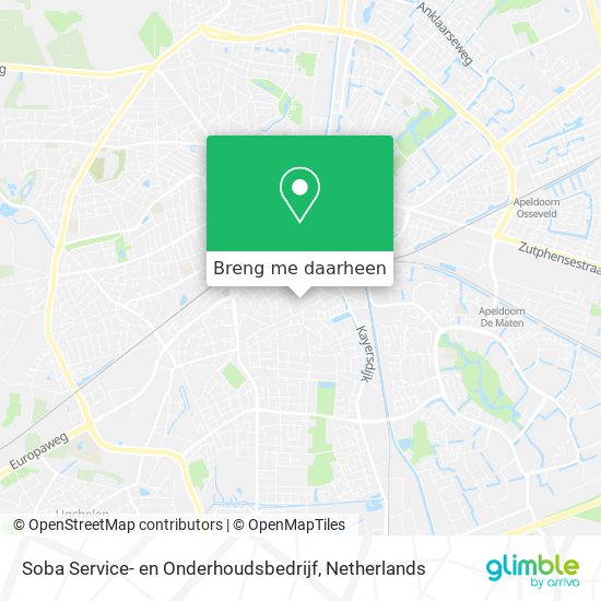 Soba Service- en Onderhoudsbedrijf kaart