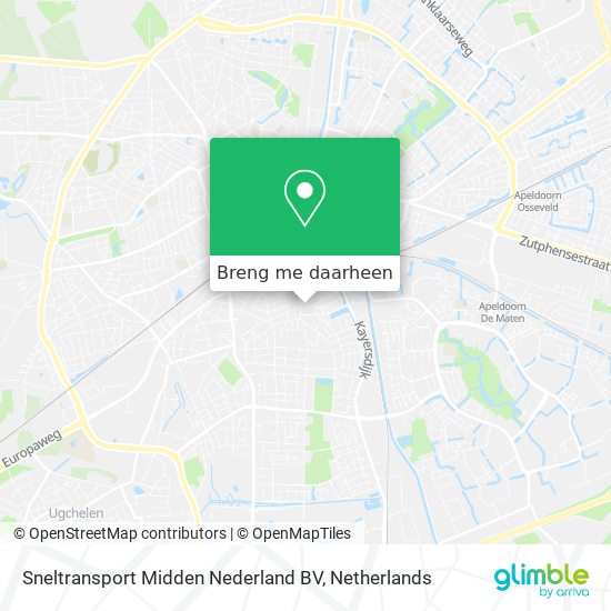 Sneltransport Midden Nederland BV kaart