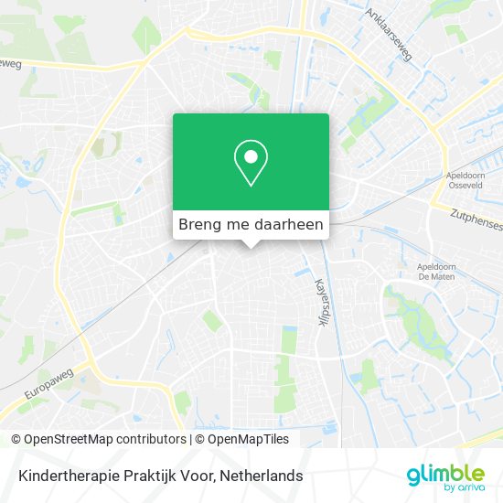 Kindertherapie Praktijk Voor kaart