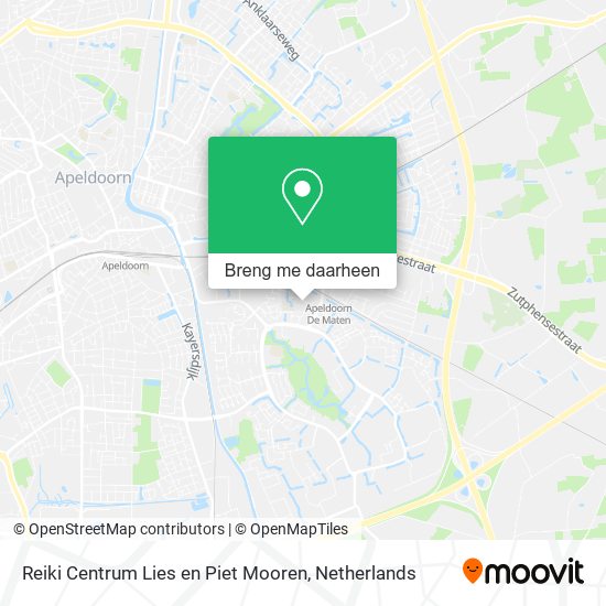 Reiki Centrum Lies en Piet Mooren kaart