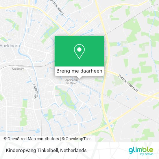 Kinderopvang Tinkelbell kaart