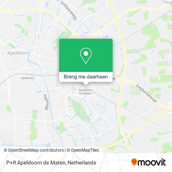 P+R Apeldoorn de Maten kaart