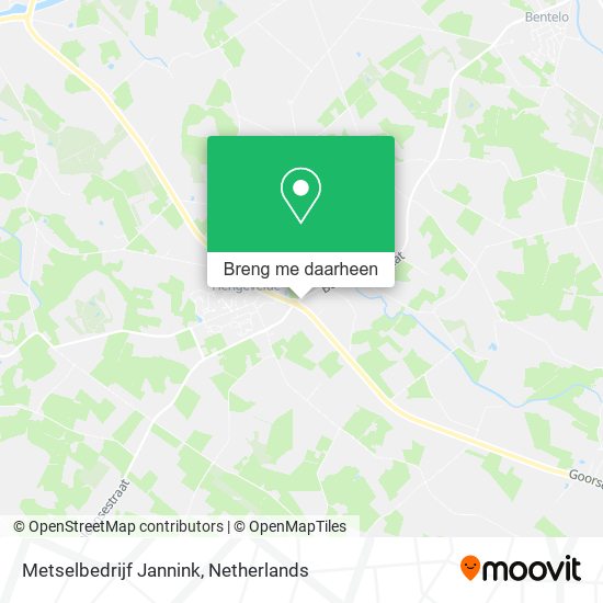 Metselbedrijf Jannink kaart