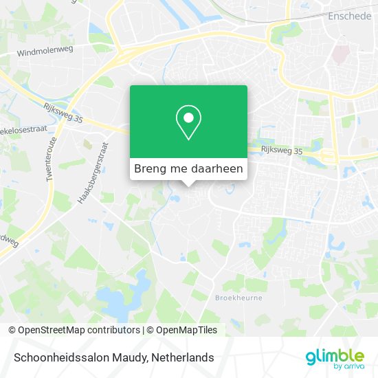 Schoonheidssalon Maudy kaart