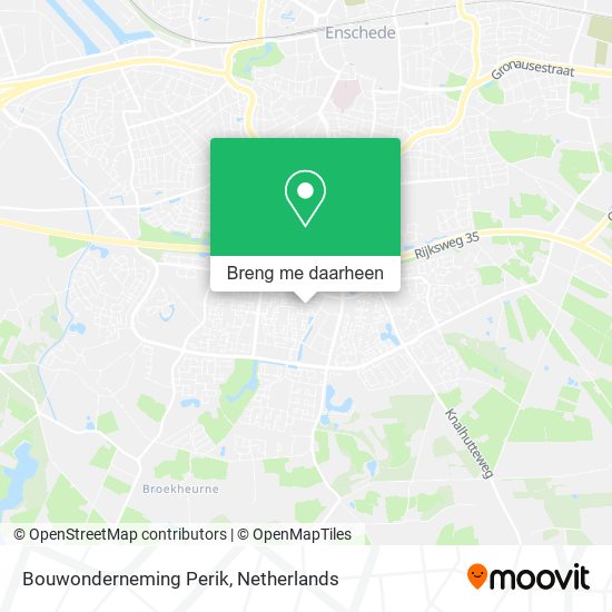 Bouwonderneming Perik kaart