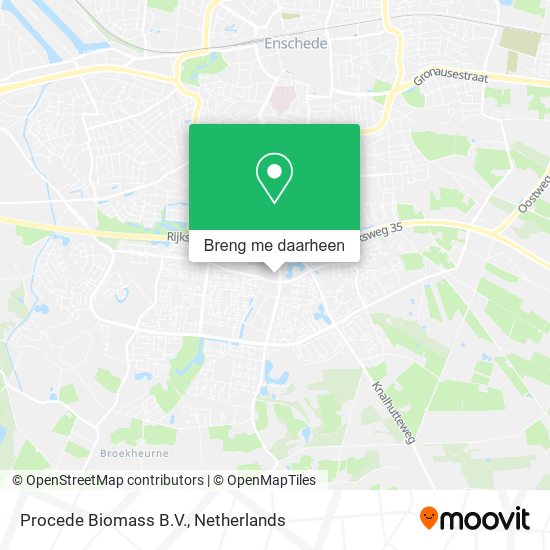 Procede Biomass B.V. kaart