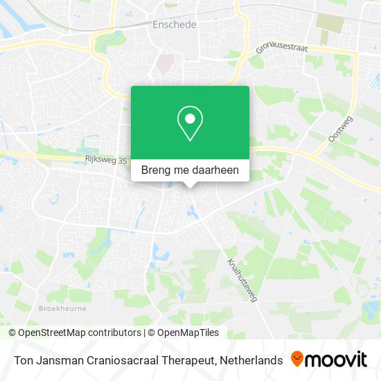Ton Jansman Craniosacraal Therapeut kaart