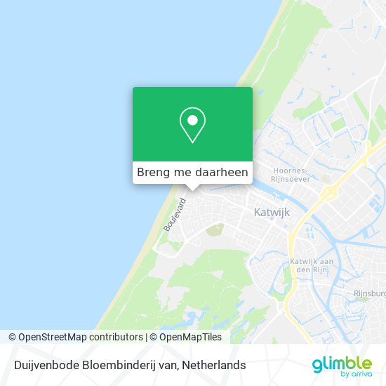 Duijvenbode Bloembinderij van kaart