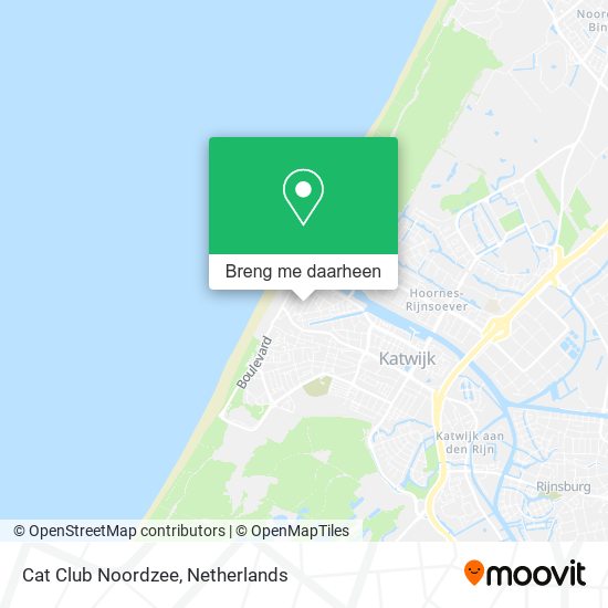 Cat Club Noordzee kaart