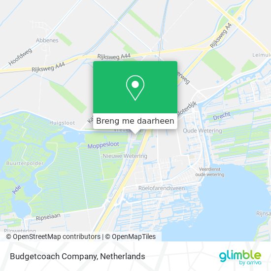 Budgetcoach Company kaart