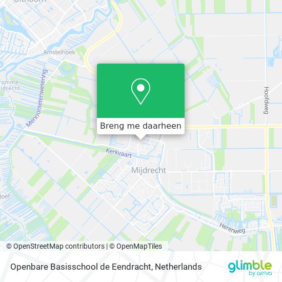 Openbare Basisschool de Eendracht kaart