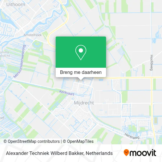 Alexander Techniek Wilberd Bakker kaart