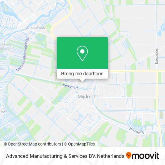 Advanced Manufacturing & Services BV kaart