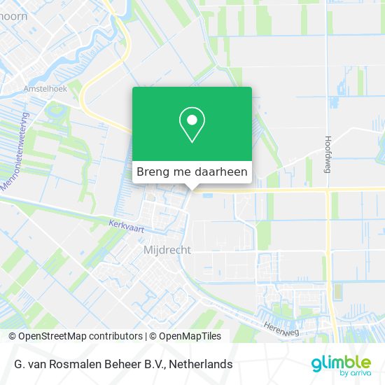 G. van Rosmalen Beheer B.V. kaart