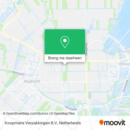 Koopmans Verpakkingen B.V. kaart