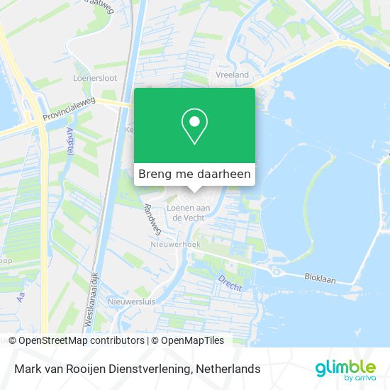 Mark van Rooijen Dienstverlening kaart