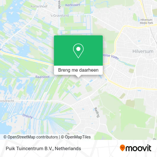 Puik Tuincentrum B.V. kaart