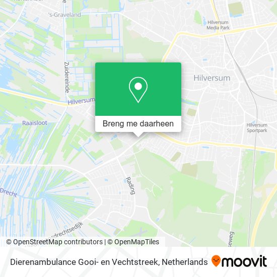 Dierenambulance Gooi- en Vechtstreek kaart