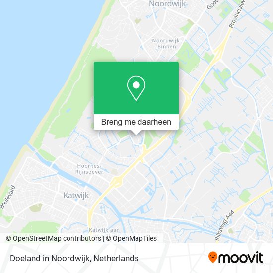 Doeland in Noordwijk kaart