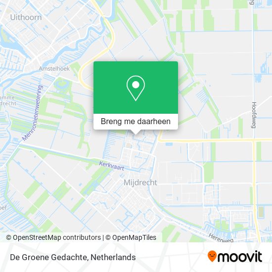De Groene Gedachte kaart