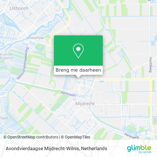 Avondvierdaagse Mijdrecht-Wilnis kaart