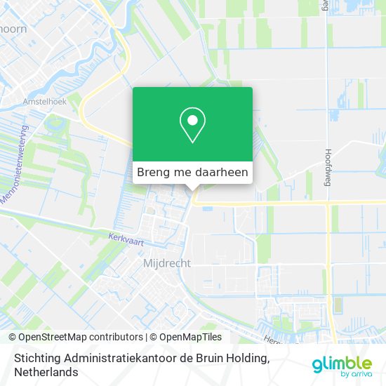 Stichting Administratiekantoor de Bruin Holding kaart