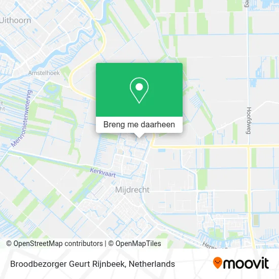 Broodbezorger Geurt Rijnbeek kaart