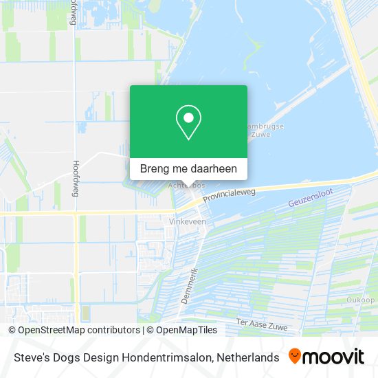 Steve's Dogs Design Hondentrimsalon kaart