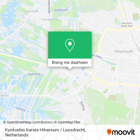 Kyokushin Karate Hilversum / Loosdrecht kaart