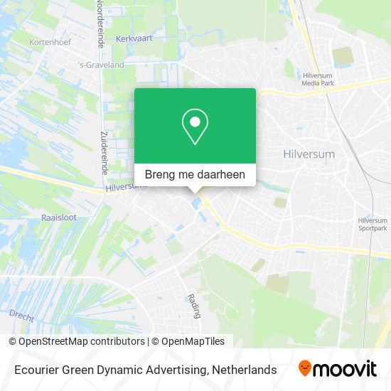 Ecourier Green Dynamic Advertising kaart