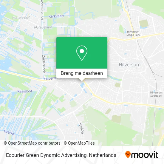 Ecourier Green Dynamic Advertising kaart