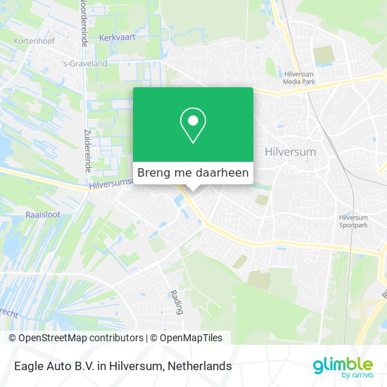 Eagle Auto B.V. in Hilversum kaart