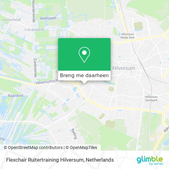 Flexchair Ruitertraining Hilversum kaart