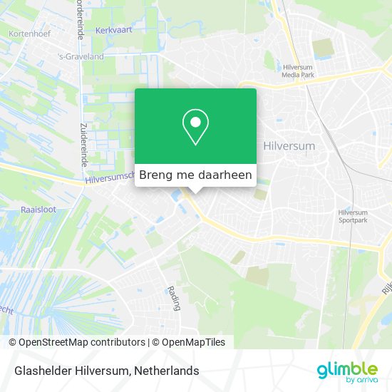 Glashelder Hilversum kaart