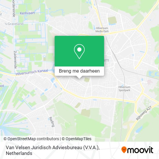 Van Velsen Juridisch Adviesbureau (V.V.A.) kaart