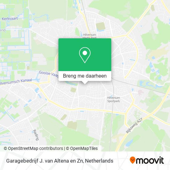 Garagebedrijf J. van Altena en Zn kaart