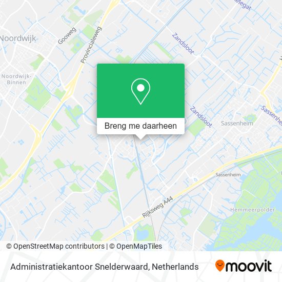 Administratiekantoor Snelderwaard kaart