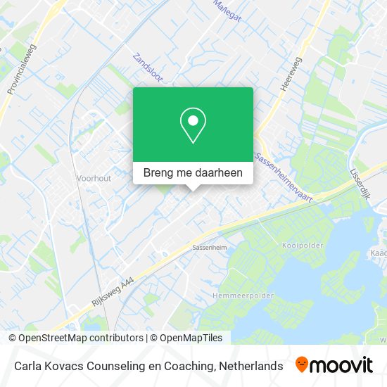 Carla Kovacs Counseling en Coaching kaart