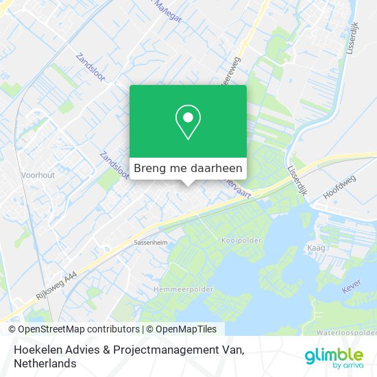 Hoekelen Advies & Projectmanagement Van kaart