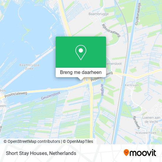 Short Stay Houses kaart