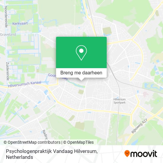 Psychologenpraktijk Vandaag Hilversum kaart