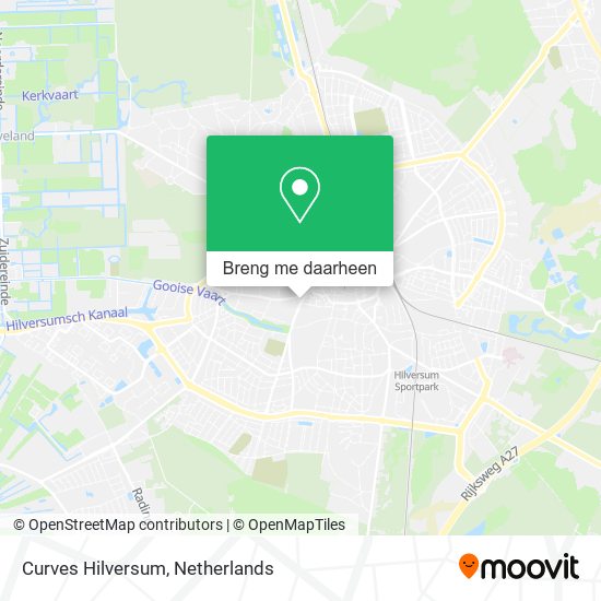 Curves Hilversum kaart