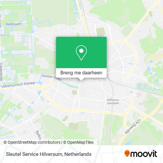 Sleutel Service Hilversum kaart