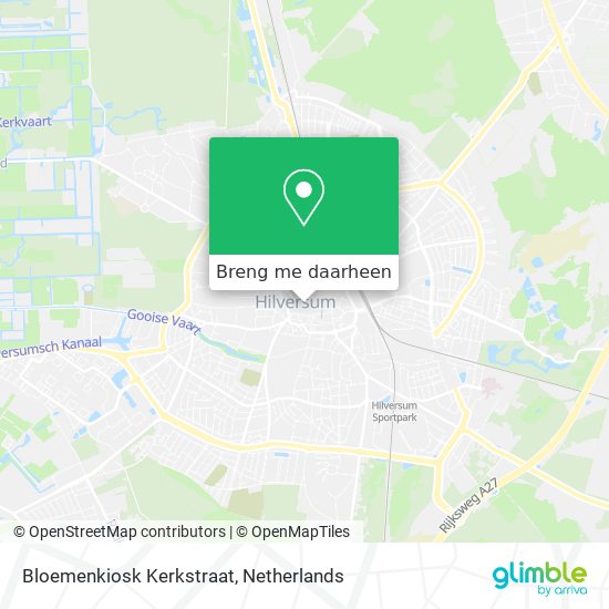 Bloemenkiosk Kerkstraat kaart