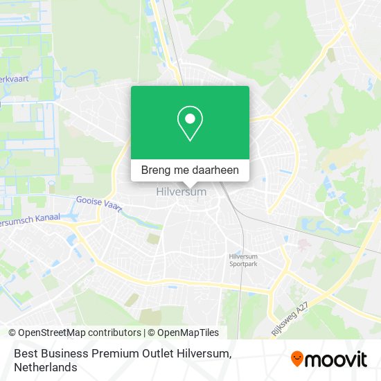 Best Business Premium Outlet Hilversum kaart